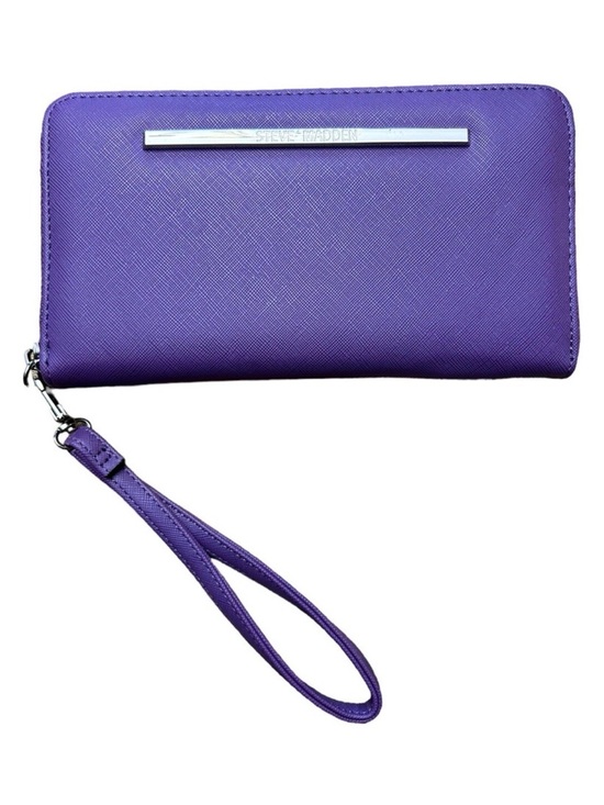 Steve Madden Handbags - Steve Madden Purple Zip-Around Wristlet with Detachable Strap